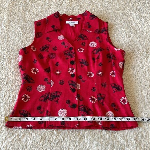 Dress Barn short sleeve blouse size small - Picture 10 of 16